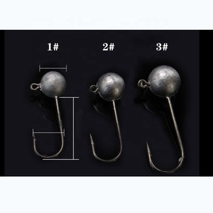 Haute Qualité Professionnel Couleur Primaire Sphérique Plomb Jighead Crochet Doux Appât Barbelé Crochet 1.5g 2g 3g <span class=keywords><strong>Gamakatsu</strong></span> Hameçons De Pêche - Product Image 2