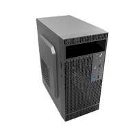 Boîtier pour PC Micro ATX JNP Mini tour centrale M-ATX avec refroidissement par ventilateur Boîtier de bureau en plastique USB3.0 et HD Audio