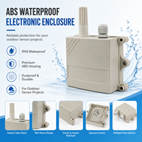 Boîtier de capteur mural étanche en ABS 90x85x40mm IP54 avec presse-étoupe pour la surveillance CVC