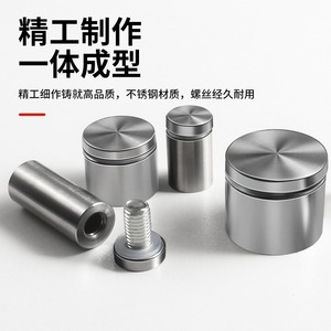 Vis de fixation murales rondes en acier inoxydable pour panneaux publicitaires, miroirs, plaques de porte, enseignes et présentoirs – Durables - Product Image 3
