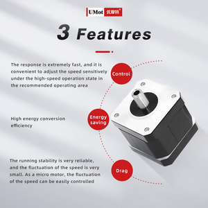 UMOT数控20 * 41毫米Nema 8微型混合空心轴步进电机混合2Phrase 1.8 ° 30mN.<span class=keywords><strong>m</strong></span> 0.8a 5毫米轴3毫米孔直径 - Product Image 6