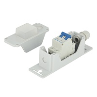 Boîtier de commande d'éclairage public M6 gris, niveau de protection IP67, boîte de jonction pour poteaux d'éclairage