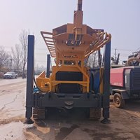 Machine de forage de puits d'eau de forage sur chenilles SL-500S d'occasion Plate-forme de forage de mine hydraulique de 220m avec composant moteur central