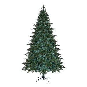 Pohon Natal Hibrida PE&PVC Hijau dengan Lampu Warna-warni 6 kaki, Model Baru 2025, Penjualan Langsung Pabrik, Kerucut Pinus Buatan - Product Image 6