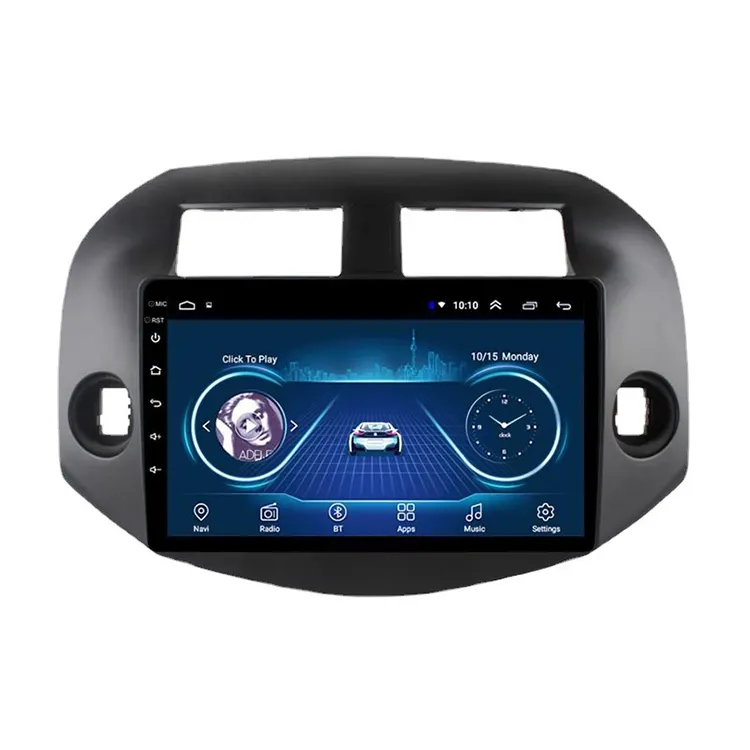 Reproductor de vídeo Dvd para coche con navegación Gps, unidad principal, sistema de Audio estéreo Multimedia, Autoradio, Radio Android para Toyota Rav4 2006-2012