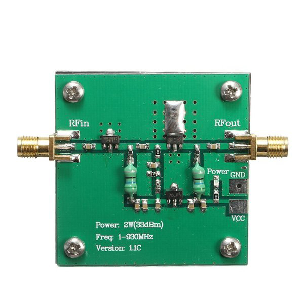 1-930MHz 2W RF Broadband Power Amplifier Module for Radio Transmission FM HF VHF