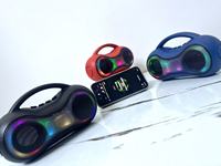 Boombox-Stil BT 5.3 Lautsprecher 8W RGB-Lichter TF USB FM Tragbares Audio-Gerät mit Tragegriff für Outdoor OEM ODM