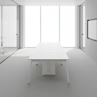 Table de conférence de bureau professionnelle Greatway COL-CTA-A3 au design moderne et épuré, mobilier durable pour réunions de personnel et de direction
