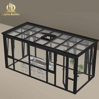 Casa Prefabricada Moderna de Aluminio y Vidrio, Impermeable y Personalizable, para Uso Residencial en Exteriores, Patio, Jardín, Terraza