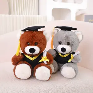Cadeau souvenir de remise des diplômes hibou en peluche personnalisé avec <span class=keywords><strong>chapeau</strong></span> et <span class=keywords><strong>diplôme</strong></span> - Product Image 3