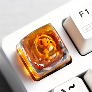 Ensemble de touches de clavier mécaniques en résine imprimées en 3D, style Pokémon, PBT Doubleshot, usinées par CNC - Product Image 4