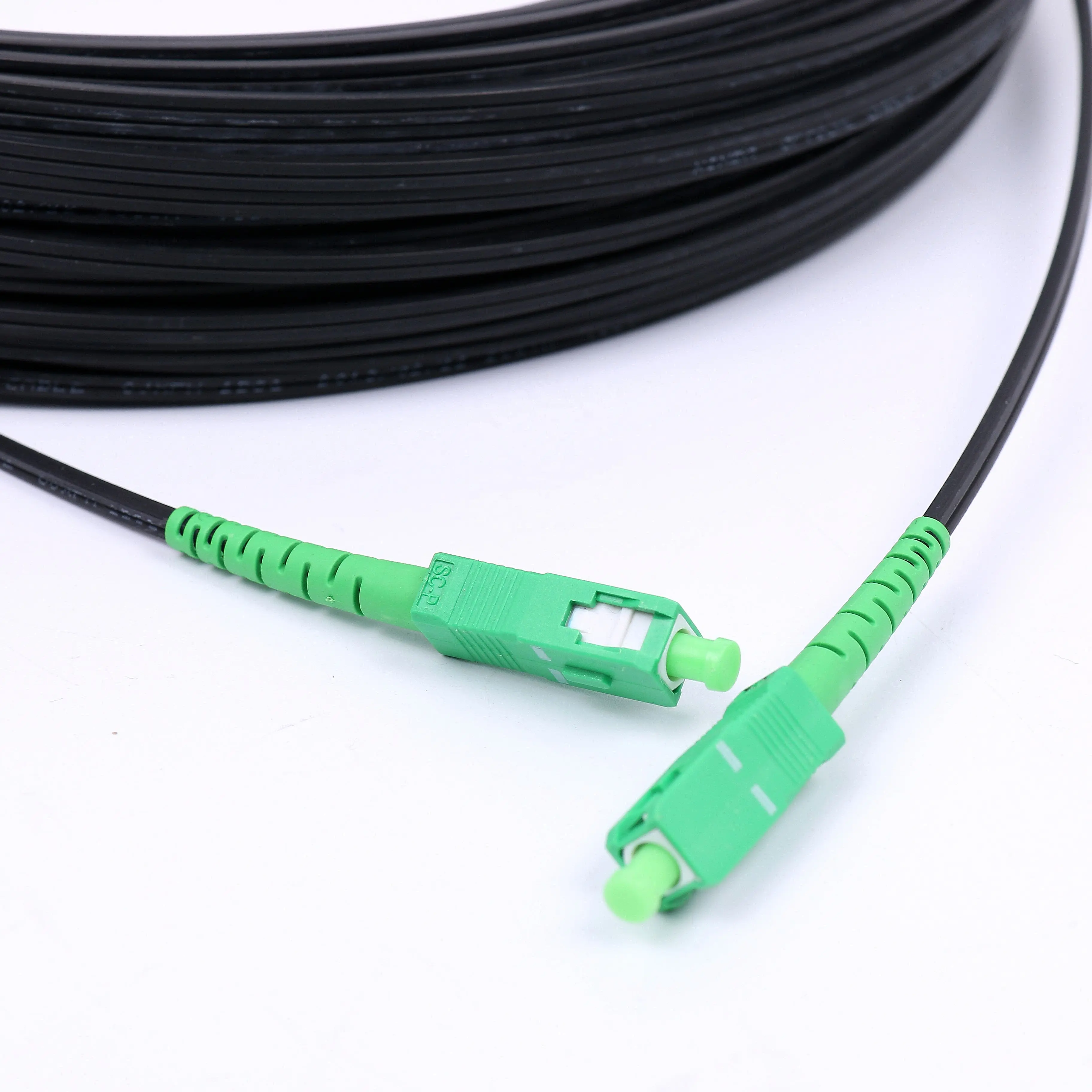 OEM/ODM optic patch cord cable fiber 300m outdoor ftth sc fiber patch code drop cable fiber optic patch cord sc/apc sm