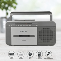 Enregistreur de cassettes stéréo vintage national et radio FM portable avec enregistrement MP3 sans fil pour USB/TF