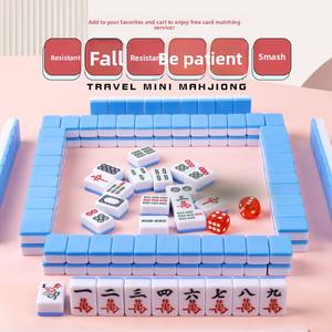 Mini tuiles de <span class=keywords><strong>Mahjong</strong></span> populaires <span class=keywords><strong>en</strong></span> <span class=keywords><strong>ligne</strong></span>, portables pour les voyages, le dortoir, la maison, la chambre, l'extérieur, jeu manuel, emballage <span class=keywords><strong>en</strong></span> sac souple - Product Image 2