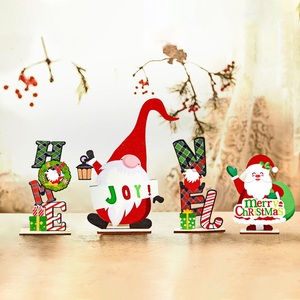 Ornamento Natalizio Moderno ed Ecologico in <span class=keywords><strong>Legno</strong></span> per Scrivania con Opzione Logo Personalizzato per Decorazioni Domestiche e Regali di Natale - Product Image 3