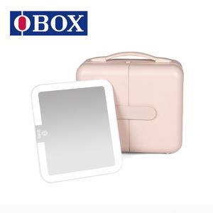 กระเป๋าใส่อุปกรณ์อาบน้ำ OBXO พร้อมกระจก HD 3 <span class=keywords><strong>โทน</strong></span>สี สำหรับช่าง<span class=keywords><strong>แต่งหน้า</strong></span><span class=keywords><strong>เจ้าสาว</strong></span> กระเป๋าขนาดกะทัดรัดสำหรับงานแต่งงานที่ต่างประเทศ - Product Image 1