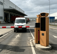 Barrière de stationnement manuelle Qifan en acier inoxydable à dégagement rapide, télécommandée, anti-corrosion, remplissable d'eau, design victorien pour entrée