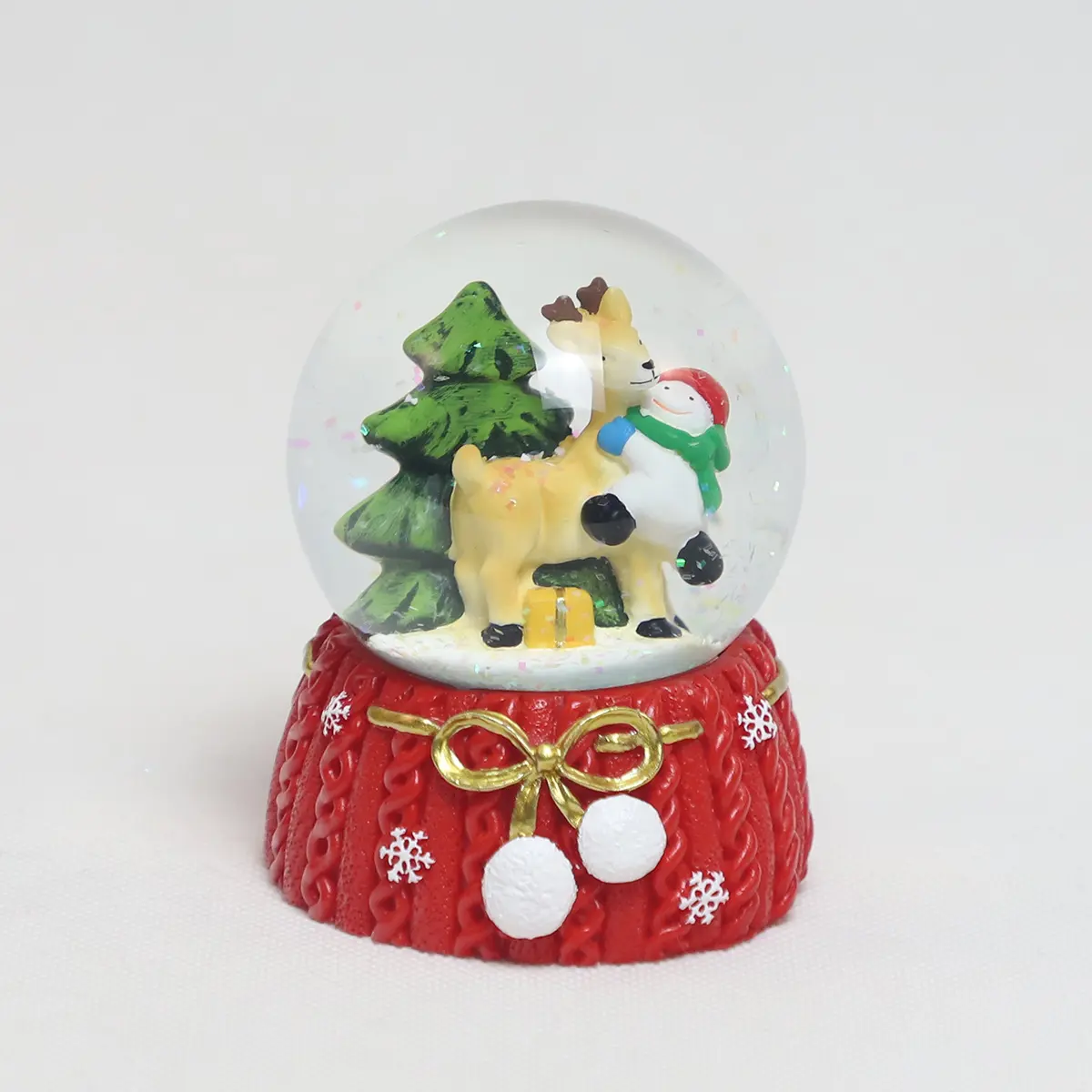 2024 Weihnachten Weihnachtsmann Kristallkugel Kinder Schneekugel Weihnachten Glas-Ornament Winter-Ornament Lieferanten