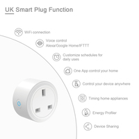 En stock Tuya 16A UK prise murale intelligente App Wifi télécommande domotique prise électrique et prise