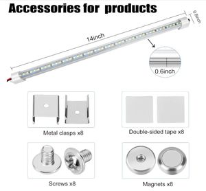 DC 12 Volt 12 v LED Bande Lumières Blanc 6500K Commutateur Aimants pour Intérieur Cargo Remorque Voiture RV Van Camion Camion - Product Image 6
