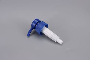 FUXI Blue Plastic <b>Pump</b> Head with <b>Screw</b>-On Closure for Liquid Soap Bottles Refillable Cosmetic Dispenser Cap - Product Image 3