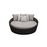 ngues de luxe en aluminium pour extérieur et patio gris Chaises longues Mobilier Plage extérieure Piscine Chaise longue en corde