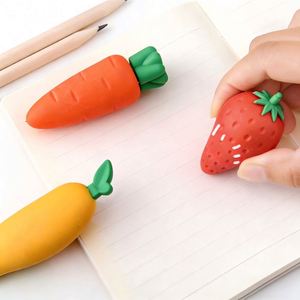 Gommes créatives mignonnes très vendues en gros, papeterie Kawaii en forme de fruits pour enfants, idéales pour l'école et l'apprentissage - Product Image 2