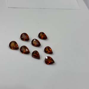 Hot Exclusivement Naturel Hessonite Lâche Calibré Taille Poire Forme Grenat Cristal Matériel Colliers Traité Thermiquement Brun - Product Image 4