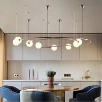 Lustre moderne de style américain pour plafond haut, idéal pour hôtel, escalier, éclairage commercial, suspension décorative