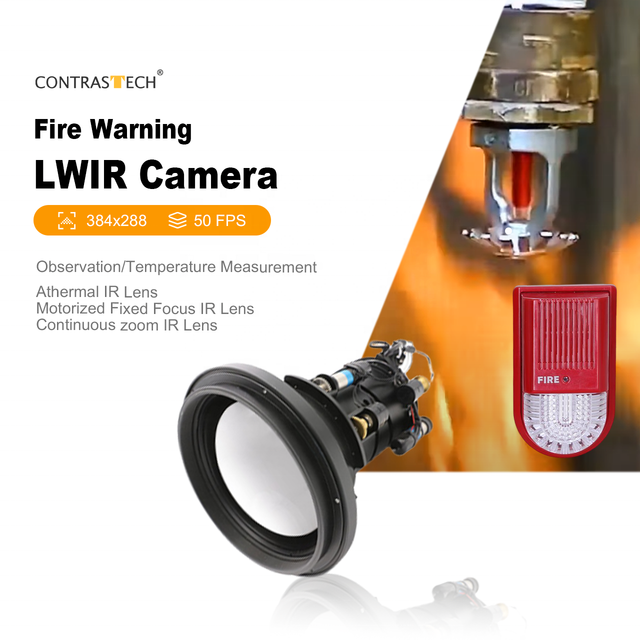 1-8X Digital Zoom 1920x1080 30kHz FL25mm 35mm LWIR 2MP MIPI Thermal Camera Module with High Temperature Warning