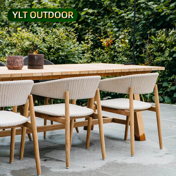 Beach Poolside Dining Teak Chairs Waterproof