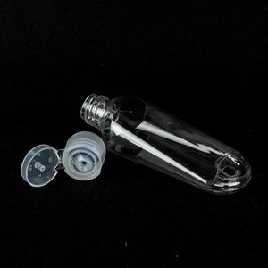 Botella de desinfectante de manos sin enjuague puntual con llavero Botella PETG con tapa superior abatible botella dispensadora de desinfectante de gel de alcohol - Product Image 5