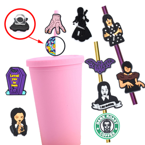 Toppers de paille en pvc souple pour la famille, nouveaux toppers de paille personnalisés pour le mardi - Product Image 1