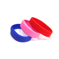 Bracelet en silicone étanche NFC 13,56 MHz MF 1K, bracelet en silicone pour poignet, bracelet RFID en caoutchouc pour hôtel
