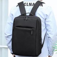Mochila de negocios de gran capacidad para hombre con logotipo personalizado, a la moda, impermeable, para viajes, escuela, con USB para computadora portátil, para estudiantes