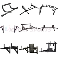 Horizontal Ménage Porte Way Fitness Équipement Multi-grip Chin up Wall Pull up Bar Dips