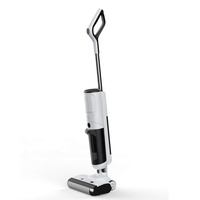 Nettoyeur de sols portatif à double réservoir, à air chaud, inclinable à 180 degrés, autonettoyant, humide/sec, avec filtre HEPA et moteur sans balais
