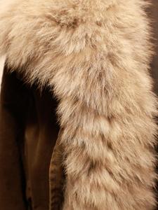 Parka Invernale da Donna con Collo in <span class=keywords><strong>Pelliccia</strong></span> di Volpe a Righe, Giacca Imbottita in Cotone Oversize con Finiture in <span class=keywords><strong>Pelliccia</strong></span> di Lusso per Signore - Product Image 5
