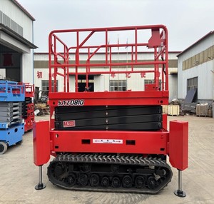 China Auto nivelación 13,8 m tijera plataforma móvil elevación terreno áspero plataforma elevadora - Product Image 3