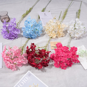 Bouquet de fleurs artificielles en soie Louise pour décoration de mariage, arrangements DIY, décoration murale et de sol - Product Image 1