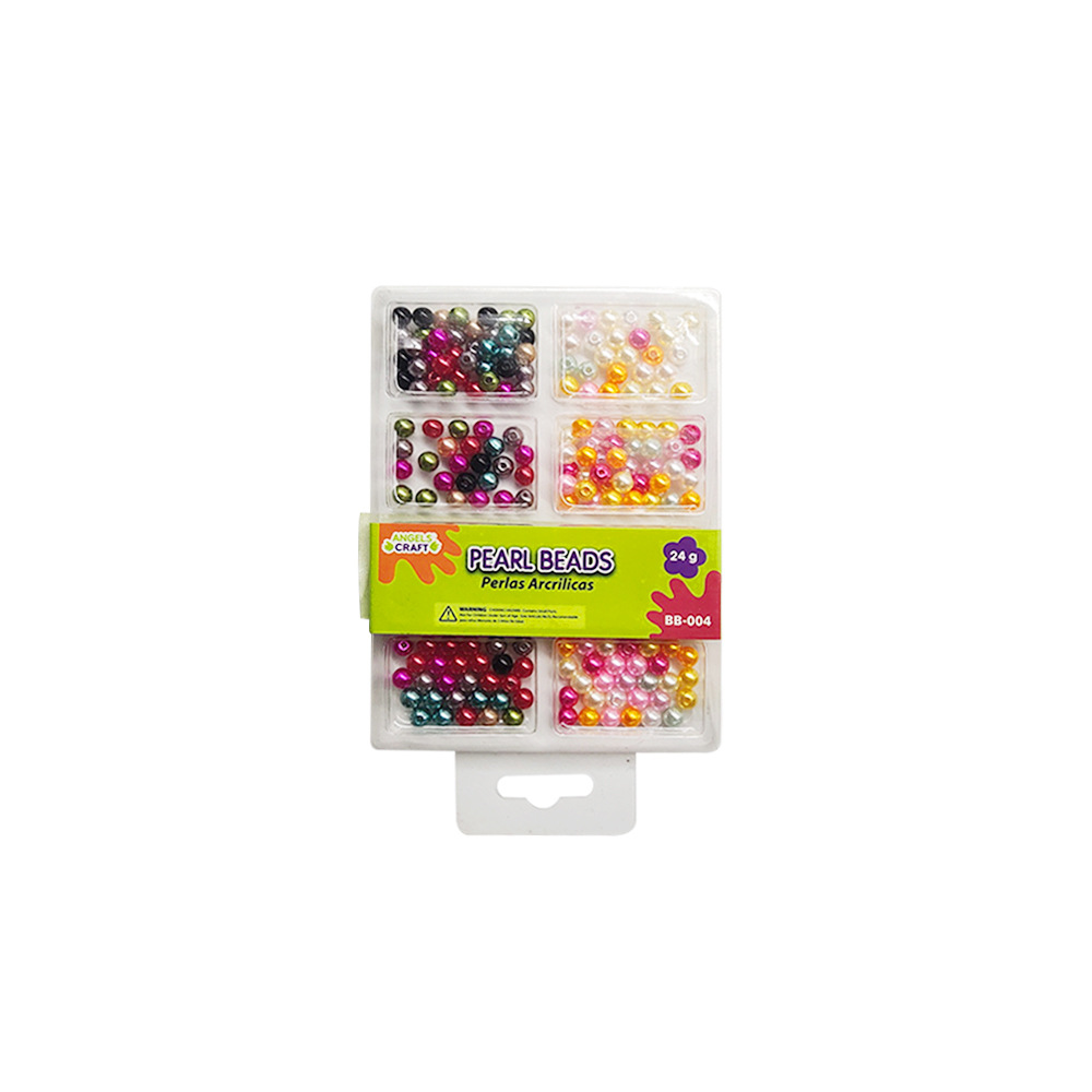 Boîte de perles colorées DIY (9*13,4 cm)