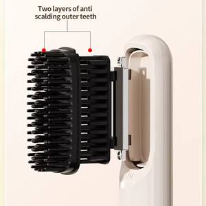 Cepillo Eléctrico Inalámbrico USB para Cabello con Iones Negativos, Portátil, Simple, con Calentamiento, Herramienta Útil para Peinar y Alisar el Cabello - Product Image 6