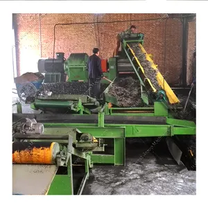 Full Automatic Waste Tire Recycling Rubber Granule Tire shredder machine waste rubber tyre recycle machine