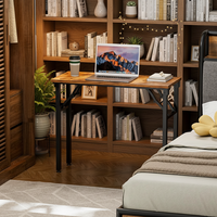 Bureau d'ordinateur moderne pliable compact de 31,5 po, portable, nécessitant une assemblage, idéal pour les petits espaces, chambre, dortoir, appartement, bureau