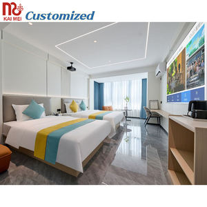 Set tempat tidur sederhana pemasok furnitur Hotel sepuluh atas Guangdong set kamar tidur Hotel Fairfield Inn - Product Image 1