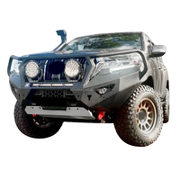 Haute qualité hors route 4x4 pièce d'auto pare-chocs avant en acier noir barre de choc barre de nudge pour Toyota Prado