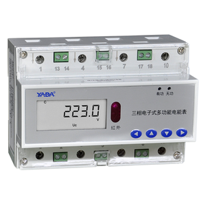 Độ chính xác cao ba pha kỹ thuật số năng <span class=keywords><strong>l</strong></span>ượng mét RS485 giao diện modbus giao thức đường sắt cài đặt AC sạc trạm LCD - Product Image 1