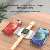 Station de charge sans fil magnétique pliable 3 en 1 PD 15W pour iPhone, iWatch, AirPods, charge rapide en voyage