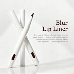 Delineador de labios cremoso vegano con logotipo personalizado con tinte de labios impermeable de etiqueta privada de Color marrón no pegajoso de larga duración - Product Image 2