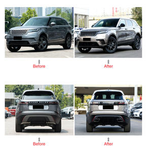 Kit de carrocería alta de actualización baja de alta calidad, conjunto de parachoques delantero, rejilla, difusor trasero, Kit de carrocería para <span class=keywords><strong>Range</strong></span> <span class=keywords><strong>Rover</strong></span> <span class=keywords><strong>Velar</strong></span> 2014-2021 - Product Image 2